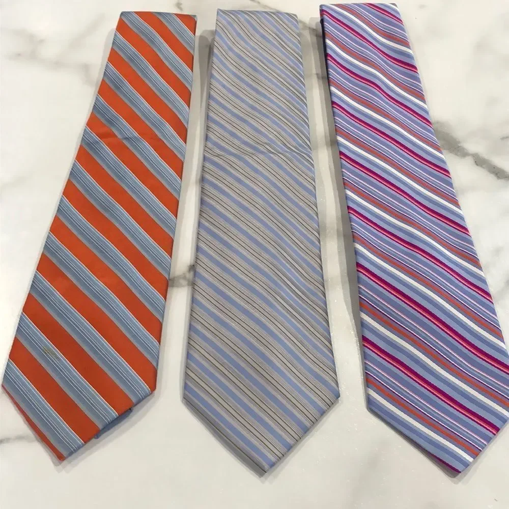 SILK TIE Lot of 3 Burma Bibas Claiborne Tommy Hilfiger